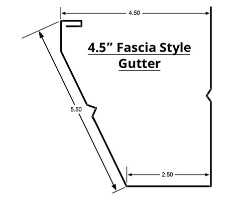 4.5 inch Fascia Style gutter from Affordable Roofing & Gutter Company