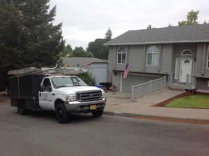 A Residential White Gutter Guard Installation by Affordable Roofing & Gutter Company in Albany, Oregon