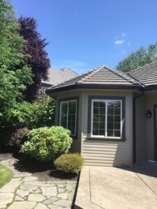 A Residential Black Gutter Installation by Affordable Roofing & Gutter Company in Albany, Oregon