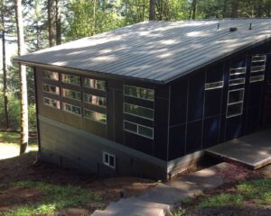 A Residential Black Gutter Installation by Affordable Roofing & Gutter Company in Albany, Oregon