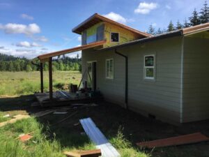 A Residential Bronze Gutter Installation by Affordable Roofing & Gutter Company in Albany, Oregon