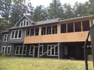 A Residential White Gutter Installation by Affordable Roofing & Gutter Company in Albany, Oregon