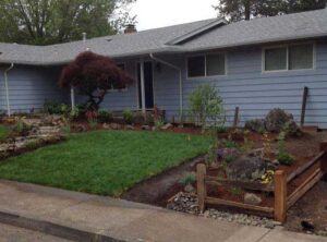 A Residential White Gutter Installation by Affordable Roofing & Gutter Company in Albany, Oregon