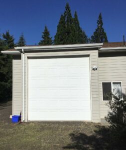 A Residential White Gutter Installation by Affordable Roofing & Gutter Company in Albany, Oregon