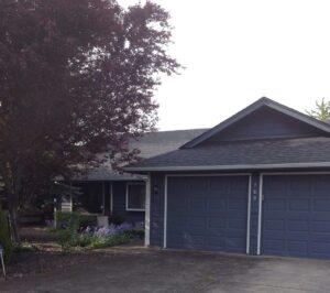 A Residential White Gutter Installation by Affordable Roofing & Gutter Company in Albany, Oregon