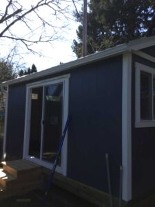 A Residential White Gutter Installation by Affordable Roofing & Gutter Company in Albany, Oregon