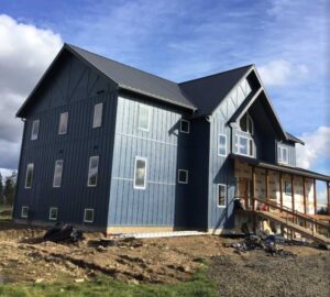 A Residential Charcoal Gutter Installation by Affordable Roofing & Gutter Company in Corvallis, Oregon