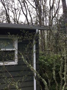 A Residential White Gutter Installation by Affordable Roofing & Gutter Company in Corvallis, Oregon