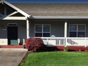 A Residential White Gutter Installation by Affordable Roofing & Gutter Company in Corvallis, Oregon