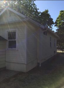 A Residential White Gutter Installation by Affordable Roofing & Gutter Company in Corvallis, Oregon