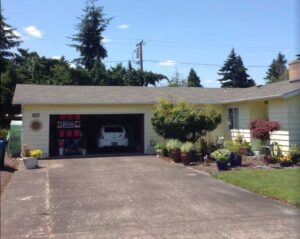 A Residential White Gutter Installation by Affordable Roofing & Gutter Company in Corvallis, Oregon