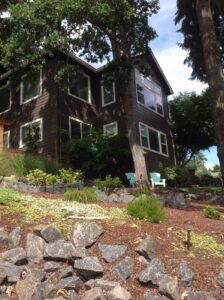 A Residential White Gutter Installation by Affordable Roofing & Gutter Company in Corvallis, Oregon