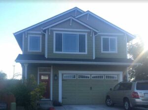 A Residential White Gutter Installation by Affordable Roofing & Gutter Company in Corvallis, Oregon