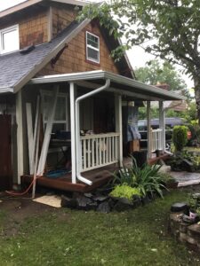 A Residential White Gutter Guard Installation by Affordable Roofing & Gutter Company in Eugene, Oregon