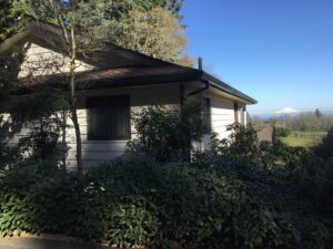 A Residential Black Gutter Installation by Affordable Roofing & Gutter Company in Eugene, Oregon