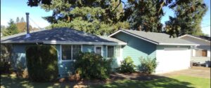 A Residential White Gutter Installation by Affordable Roofing & Gutter Company in Eugene, Oregon