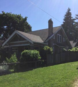 A Residential White Gutter Installation by Affordable Roofing & Gutter Company in Eugene, Oregon