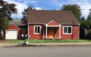 A Residential White Gutter Installation by Affordable Roofing & Gutter Company in Eugene, Oregon