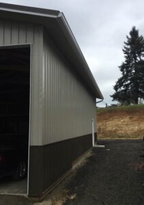 A Residential White Gutter Installation by Affordable Roofing & Gutter Company in Eugene, Oregon