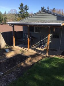 A Residential White Gutter Installation by Affordable Roofing & Gutter Company in Eugene, Oregon