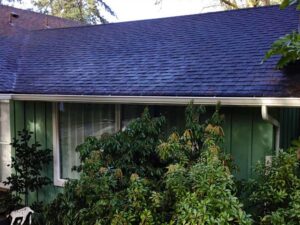 A Residential White Gutter Installation by Affordable Roofing & Gutter Company in Eugene, Oregon