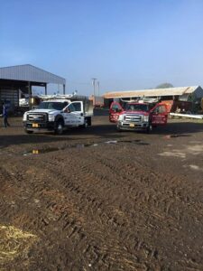 A Farm White Gutter Installation by Affordable Roofing & Gutter Company in Lebanon, Oregon