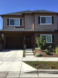 A Residential Black Gutter Installation by Affordable Roofing & Gutter Company in Lebanon, Oregon