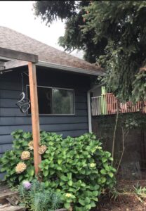 A Residential White Gutter Installation by Affordable Roofing & Gutter Company in Lebanon, Oregon