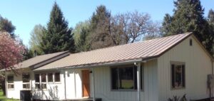 A Residential White Gutter Installation by Affordable Roofing & Gutter Company in Lebanon, Oregon