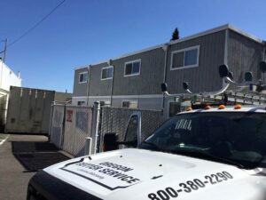 A Residential White Gutter Installation by Affordable Roofing & Gutter Company in Lebanon, Oregon