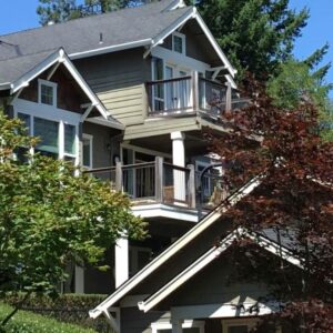 A Residential White Gutter Installation by Affordable Roofing & Gutter Company in Lebanon, Oregon