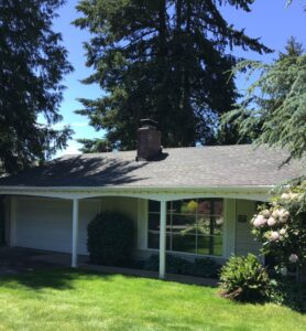 A Residential White Gutter Guard Installation by Affordable Roofing & Gutter Company in Portland, Oregon