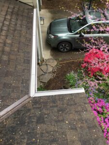 A Residential White Gutter Guard Installation by Affordable Roofing & Gutter Company in Portland, Oregon