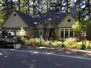 A Residential Charcoal Gutter Installation by Affordable Roofing & Gutter Company in Portland, Oregon