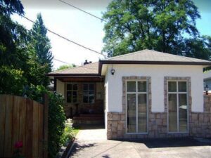 A Residential Chocolate Brown Gutter Installation by Affordable Roofing & Gutter Company in Portland, Oregon