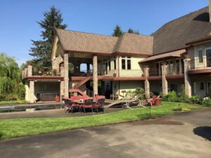 A Residential Colonial Red Gutter Installation by Affordable Roofing & Gutter Company in Portland, Oregon