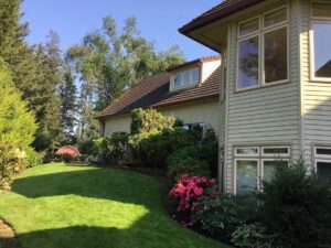 A Residential Colonial Red Gutter Installation by Affordable Roofing & Gutter Company in Portland, Oregon