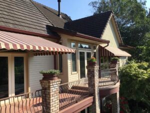 A Residential Colonial Red Gutter Installation by Affordable Roofing & Gutter Company in Portland, Oregon