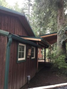 A Residential Forest Green Gutter Installation by Affordable Roofing & Gutter Company in Portland, Oregon