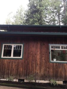 A Residential Forest Green Gutter Installation by Affordable Roofing & Gutter Company in Portland, Oregon