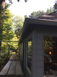 A Residential White Gutter Installation by Affordable Roofing & Gutter Company in Portland, Oregon