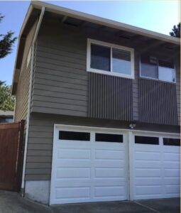 A Residential White Gutter Installation by Affordable Roofing & Gutter Company in Portland, Oregon