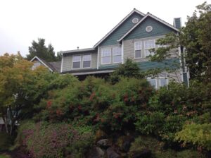 A Residential White Gutter Installation by Affordable Roofing & Gutter Company in Portland, Oregon