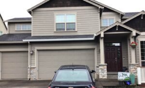 A Residential White Gutter Installation by Affordable Roofing & Gutter Company in Portland, Oregon