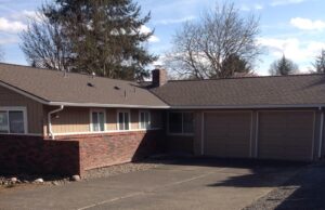 A Residential White Gutter Installation by Affordable Roofing & Gutter Company in Portland, Oregon