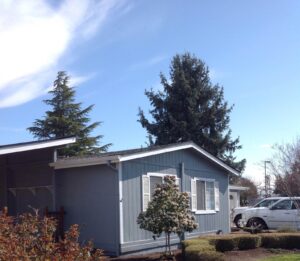 A Residential White Gutter Installation by Affordable Roofing & Gutter Company in Portland, Oregon