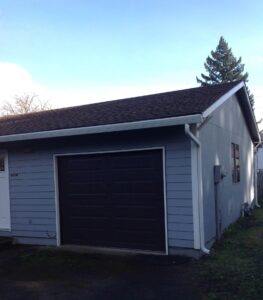 A Residential White Gutter Installation by Affordable Roofing & Gutter Company in Portland, Oregon