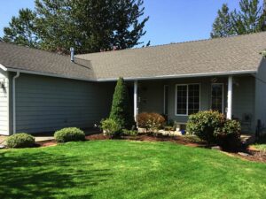 A Residential White Gutter Installation by Affordable Roofing & Gutter Company in Portland, Oregon