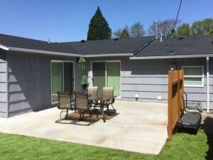 A Residential White Gutter Installation by Affordable Roofing & Gutter Company in Portland, Oregon