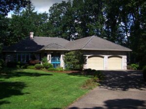 A Residential White Gutter Installation by Affordable Roofing & Gutter Company in Portland, Oregon